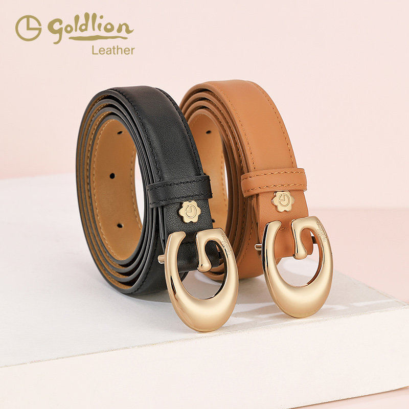 金利来皮带女士真皮新款时尚百搭牛皮裤带简约休闲女士腰带