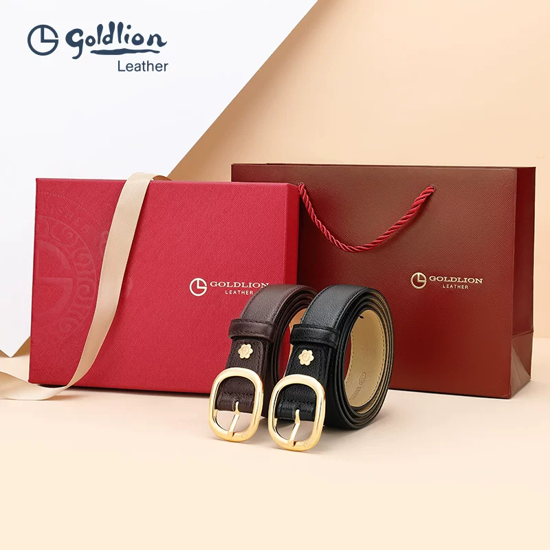 Belt, genuine leather, simple and elegant design