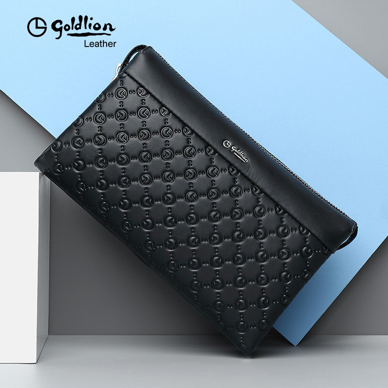 金利来新款商务真皮大容量潮手拿包 金利来箱包男士包袋