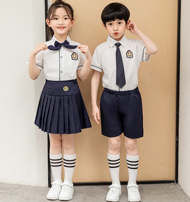 儿童合唱服中小学生诗歌朗诵表演服幼儿园园服英伦风毕业照服装夏-图1