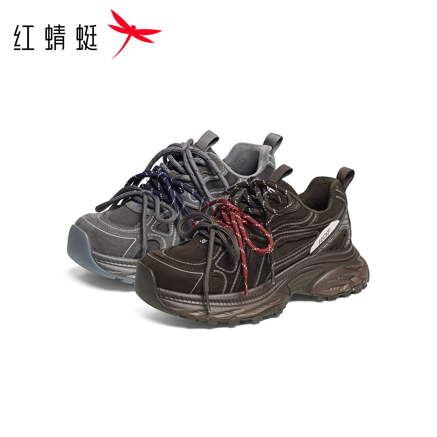 红蜻蜓老爹鞋秋冬新款女鞋小个子厚底增高时尚休闲鞋加绒保暖女鞋,淘宝优惠券,粉丝福利购,淘宝优惠卷