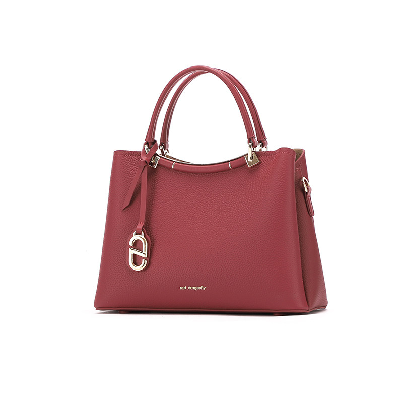 红蜻蜓手提包女士新娘婚包真皮红色喜婆婆妈妈婚宴斜挎包包大容量,淘宝优惠券,粉丝福利购,淘宝优惠卷