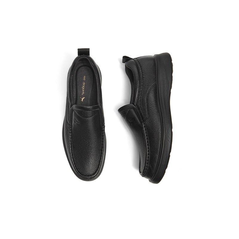 红蜻蜓男士皮鞋秋冬新款一脚蹬男鞋休闲真皮软底舒适中老年爸爸鞋,淘宝优惠券,粉丝福利购,淘宝优惠卷