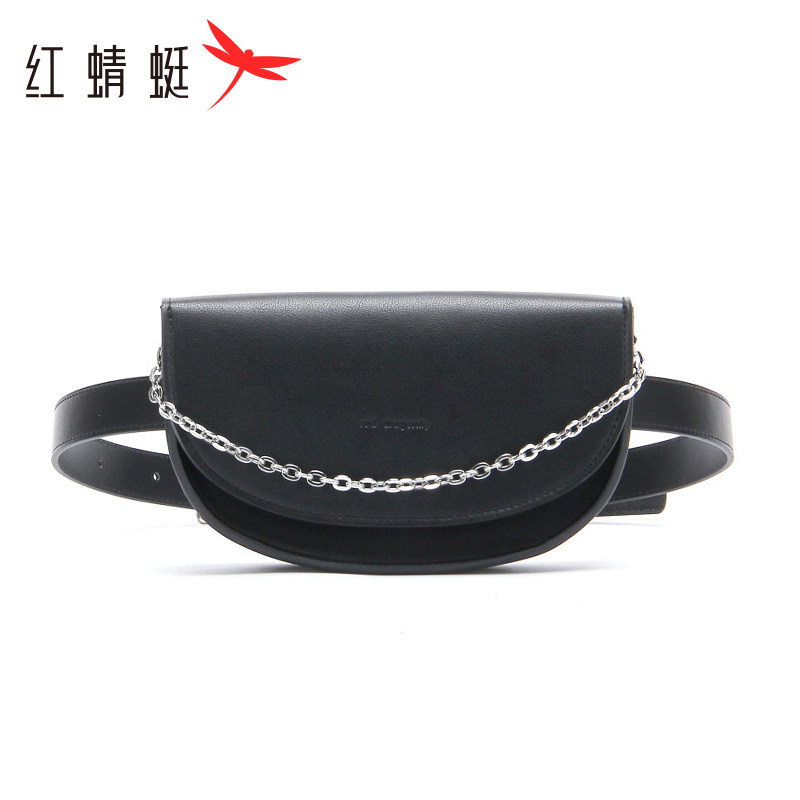 红蜻蜓新款女包腰包链条包时尚百搭多用贝壳包精致半圆腰包斜挎包,淘宝优惠券,粉丝福利购,淘宝优惠卷