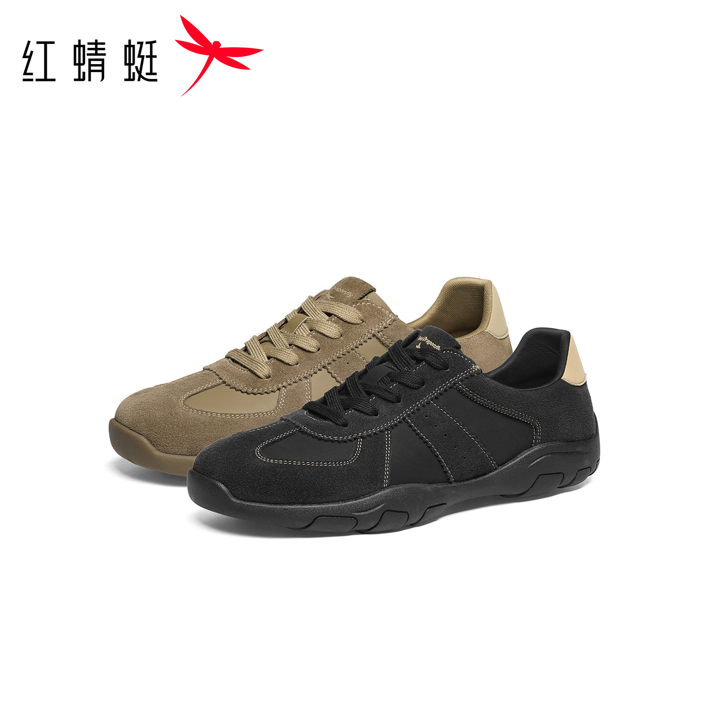 红蜻蜓德训鞋秋冬新款男鞋平底系带百搭时尚休闲鞋运动徒步鞋男鞋,淘宝优惠券,粉丝福利购,淘宝优惠卷