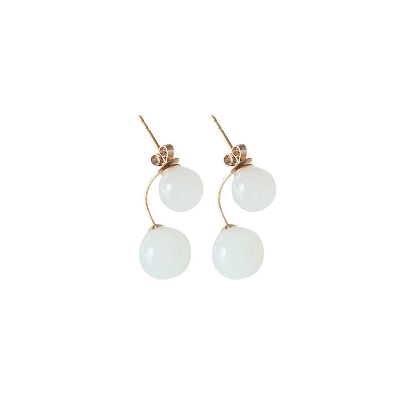 缘物和田玉白玉金镶玉耳钉耳环羊脂玉设计款耳环金镶玉设计款耳环,淘宝优惠券,粉丝福利购,淘宝优惠卷