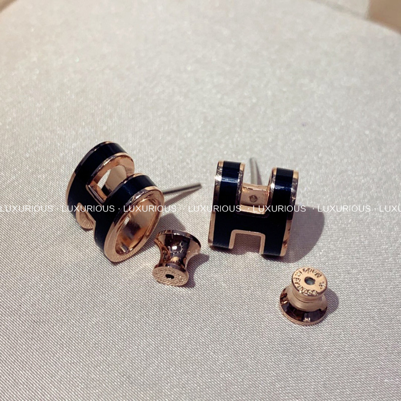 小巧耳环 女 金简约 18K 纯银镀 925 耳钉字母 h 重工高级感 定制 GYKZ 小巧耳环 女 金简约 18K 纯银镀 925 耳钉字母 h 重工高级感 定制 GYKZ