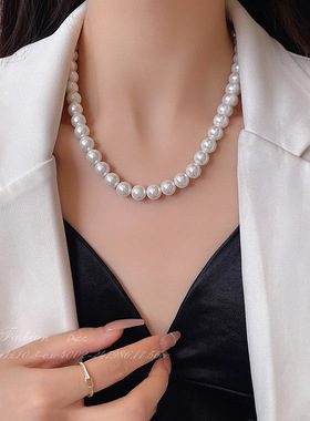 小众设计高级感法式正圆项链