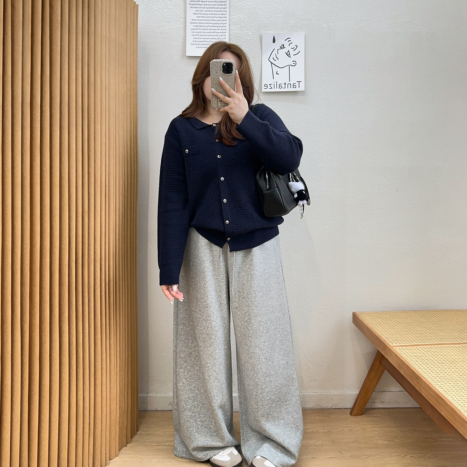 宛宛大码弯刀裤女秋季新款胖妹妹mm梨形身材宽松显瘦阔腿运动卫裤,淘宝优惠券,粉丝福利购,淘宝优惠卷