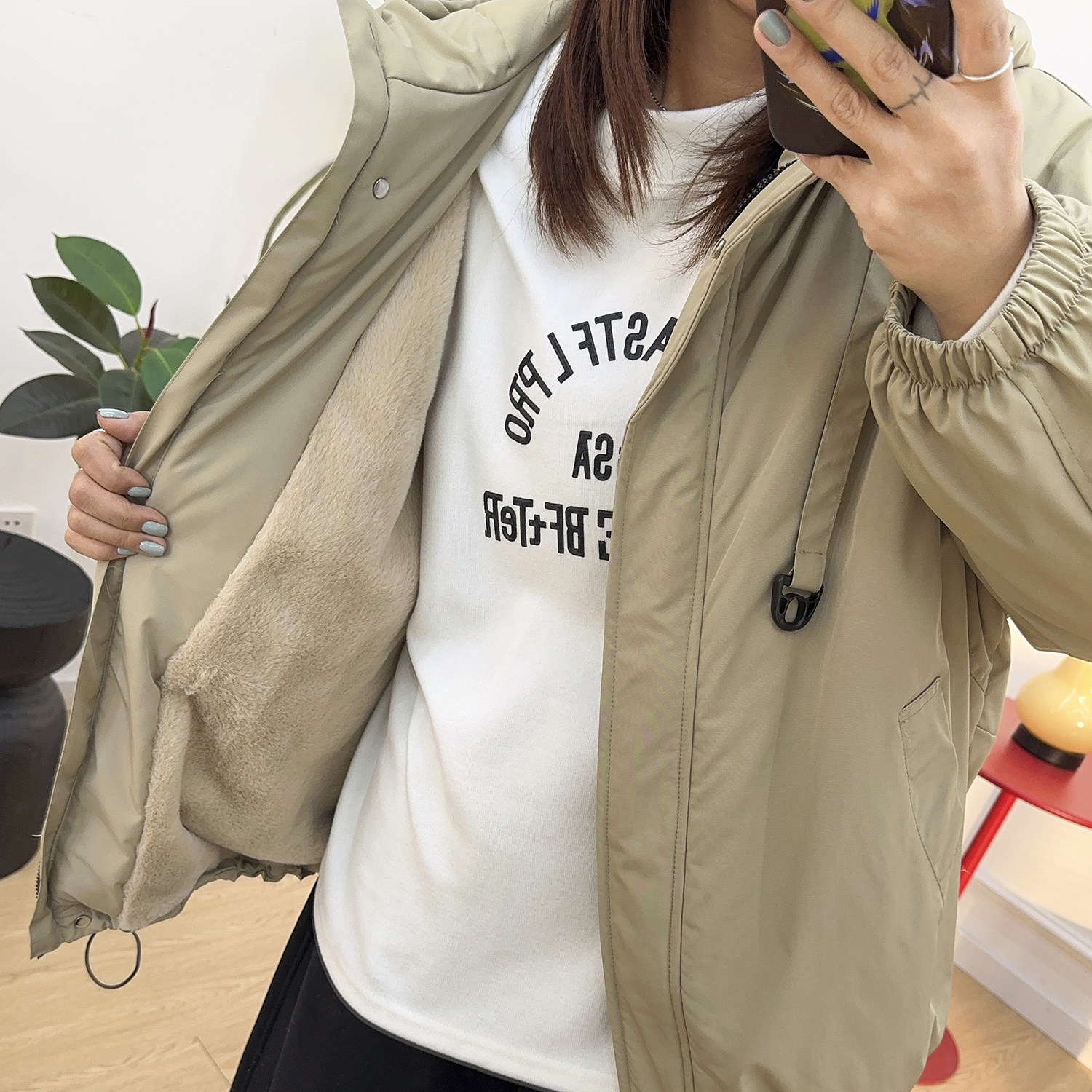 宛宛大码连帽工装外套短款棉服女胖MM冬季新款韩系休闲宽松派克服,淘宝优惠券,粉丝福利购,淘宝优惠卷