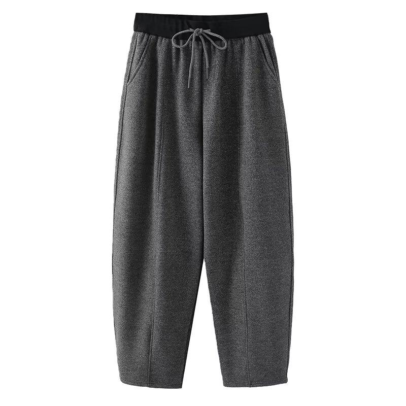 宛宛大码胖mm弯刀运动裤女秋冬2026新款加绒宽松休闲香蕉阔腿裤子,淘宝优惠券,粉丝福利购,淘宝优惠卷