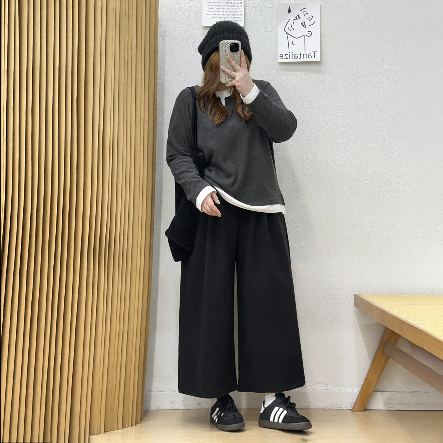 宛宛大码小个子阔腿毛呢西装裤女秋冬加厚裤子胖mm呢子九分休闲裤,淘宝优惠券,粉丝福利购,淘宝优惠卷