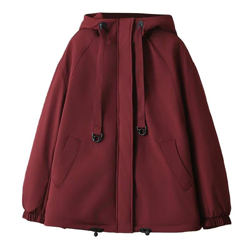 宛宛大码连帽工装外套短款棉服女胖MM冬季新款韩系休闲宽松派克服,淘宝优惠券,粉丝福利购,淘宝优惠卷