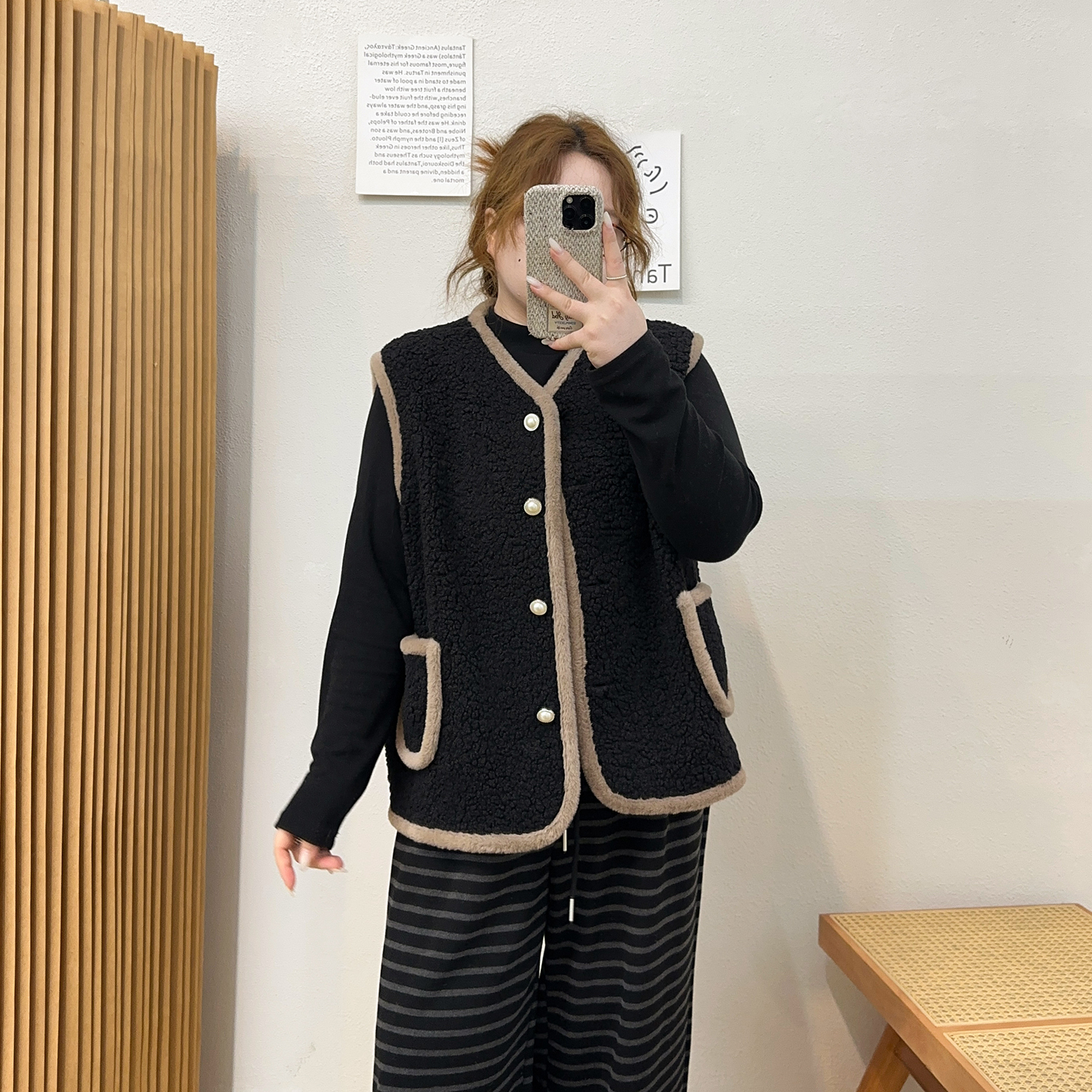 宛宛大码2025秋冬新款显瘦胖mm高级感盐系炸街颗粒绒毛绒外套女 - 图2