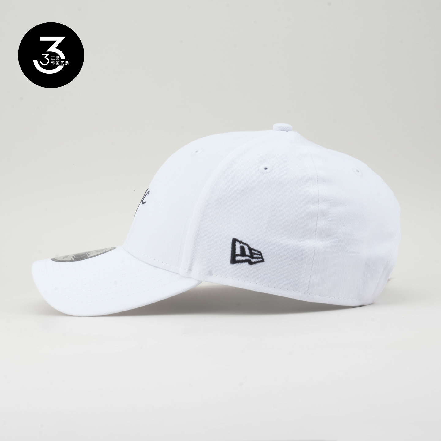 韩国代购NEWERA纽亦华男女940硬顶NYC刺绣字母小标棒球帽白色-图0