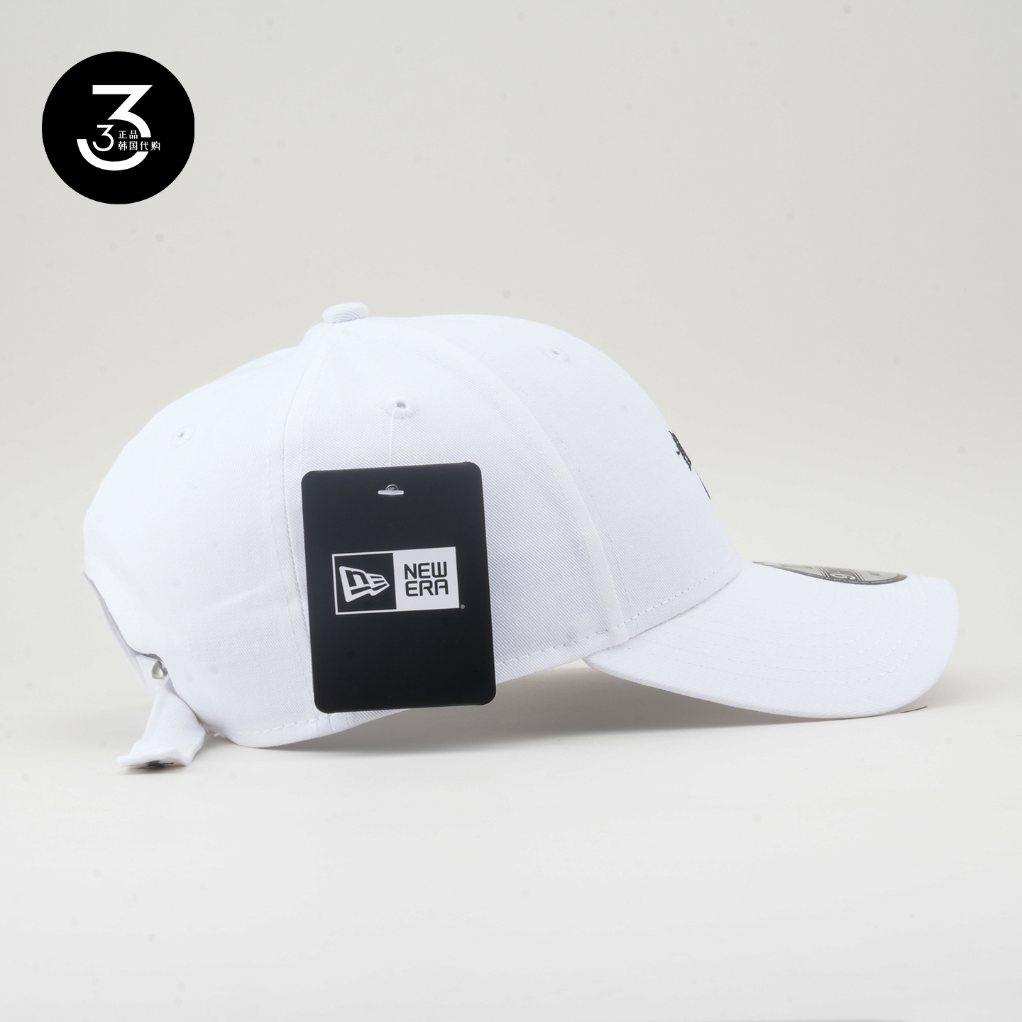 韩国代购NEWERA纽亦华男女940硬顶NYC刺绣字母小标棒球帽白色-图2