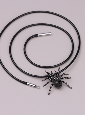 黑蜘蛛吊坠choker颈带