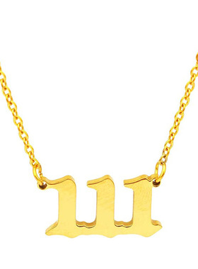 欧美跨境亚马逊热卖 个性数字吊坠000-999不锈钢时尚情侣派对礼物