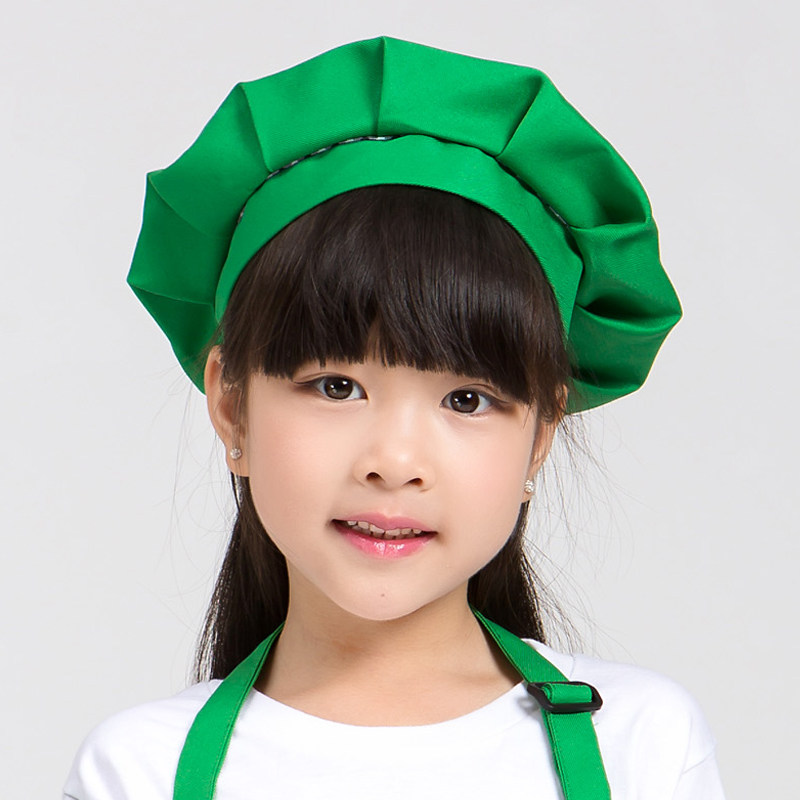 儿童厨师帽亲子帽子宝贝帽子围裙帽子幼儿舞蹈圣诞元旦小孩厨师帽