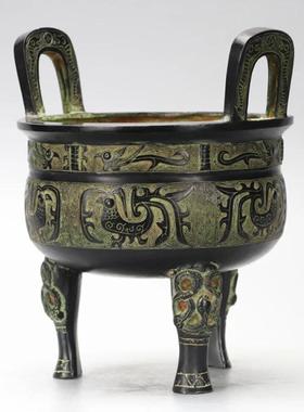 仿古青铜器原鼎摆件收藏工艺