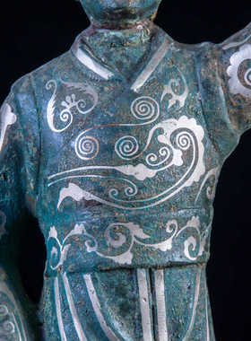 婚庆摆件错银舞姬佣舞