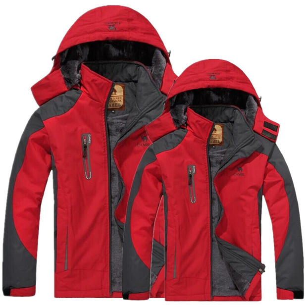 加绒加毛夹棉冬季冲锋衣保暖御寒滑雪服军绿色防水冷库棉衣男女款 加绒加毛夹棉冬季冲锋衣保暖御寒滑雪服军绿色防水冷库棉衣男女款