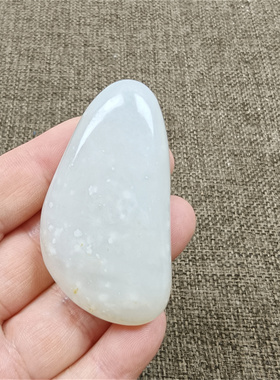 和田玉原石把件挂件吊坠青白玉