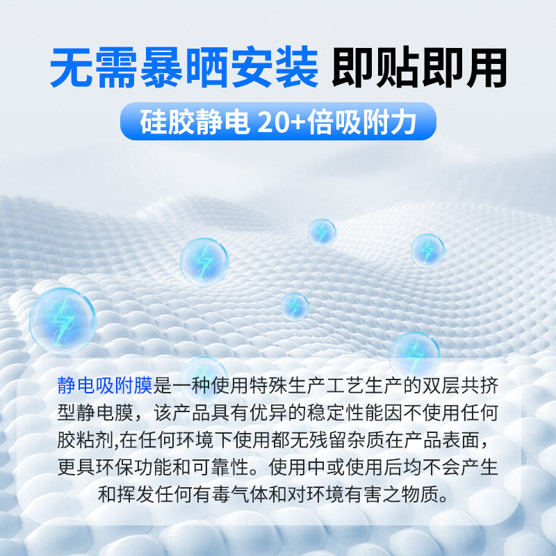 昊铂HT鸥翼门天幕遮阳帘汽车天窗遮阳挡光静电吸附车顶防晒隔热膜