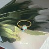 Doesn’t fade! Colorful moonstone white moonlight twist ring is simple and elegant. You don’t need to take off the titanium steel ring when you wash your hands.