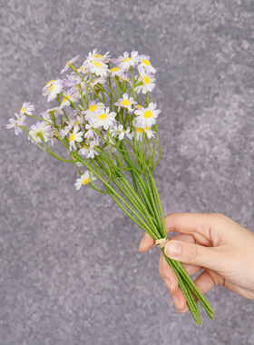 60头洋甘菊小把束 轻奢仿真花家居装饰客厅摆件婚庆花材摄影道具