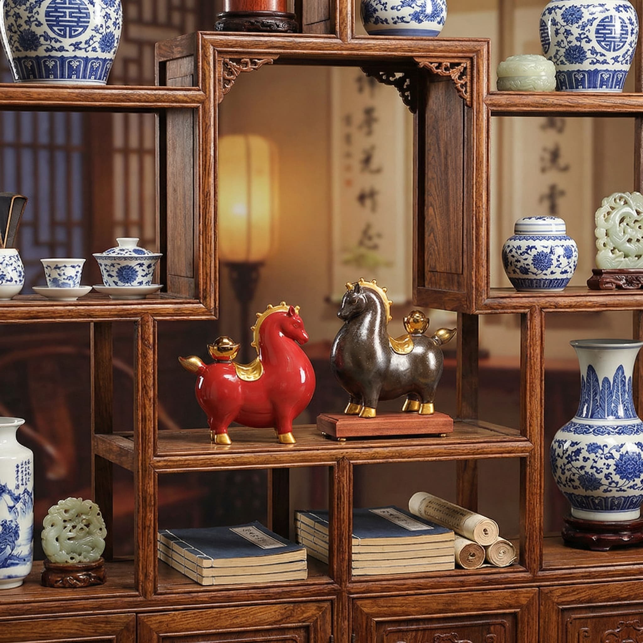 马上有钱摆件创意陶瓷家居装饰品新中式招财酒柜桌面摆设新年礼品,淘宝优惠券,粉丝福利购,淘宝优惠卷
