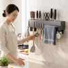 Stainless steel kitchen rack wall-mounted multifunctional free
