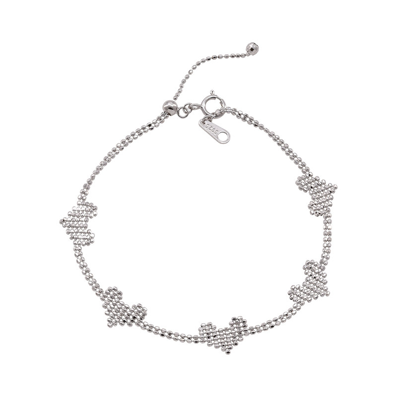 suzyacc kr进口重工超闪链纯银爱心手链轻奢通勤质感小众设计手饰,淘宝优惠券,粉丝福利购,淘宝优惠卷