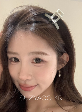 suzyacc kr奶糖色小清新甜美抓夹小众设计少女感温柔气质盘发发夹