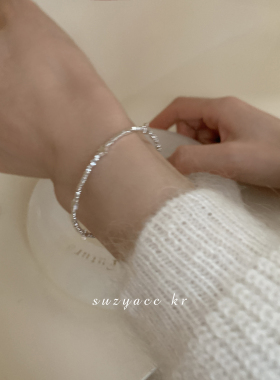 suzyacc kr轻奢小众碎银星星手链ins精致高级感叠戴手饰送闺蜜