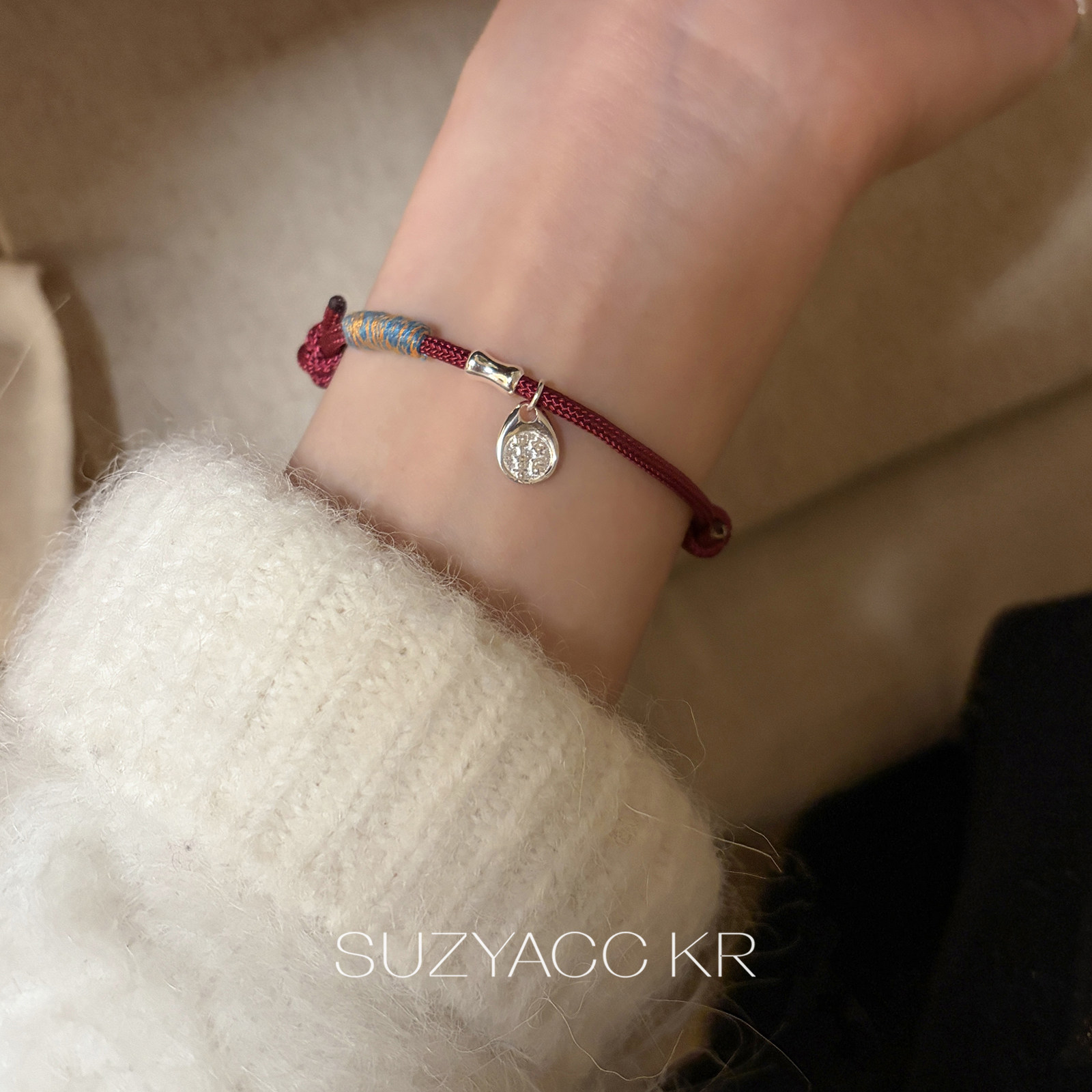 【新品限时2件88折】1.21 20点纯银平安喜乐红绳手绳,淘宝优惠券,粉丝福利购,淘宝优惠卷