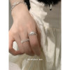 Suzyacc kr lace love sterling silver ring light luxury niche high-end index finger ring temperament versatile and adjustable