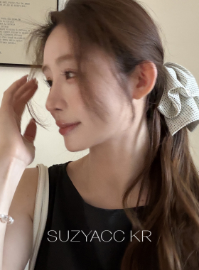 suzyacc kr波点裙摆后脑勺抓夹马尾夹法式复古简约高级感盘发发夹