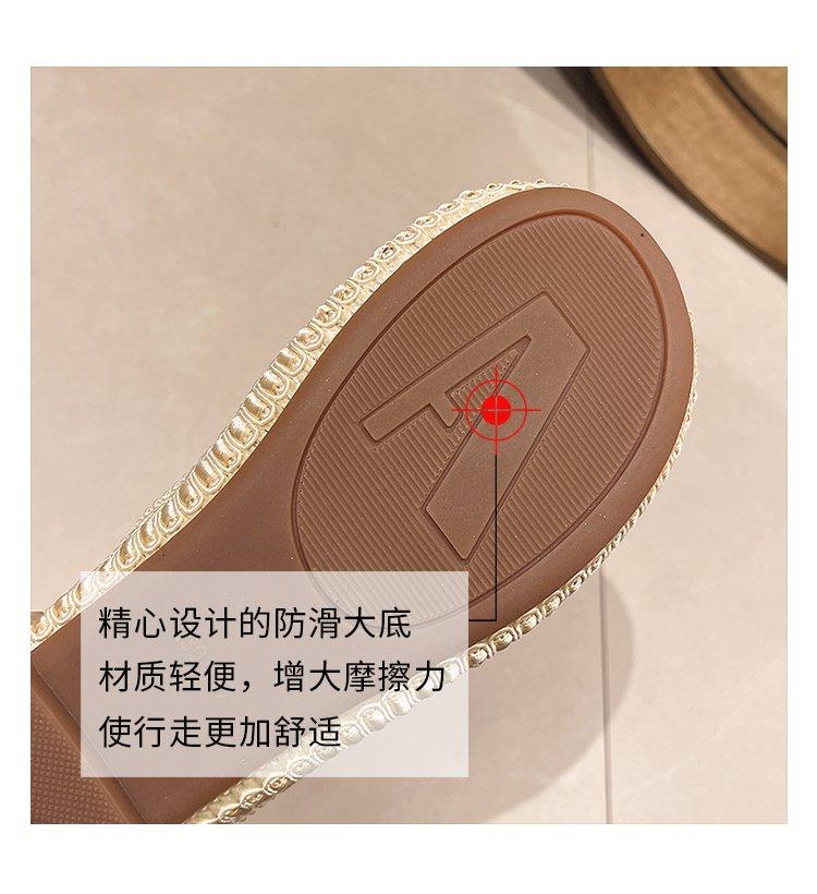 平底单鞋女2024新款春夏季百搭网纱水钻懒人渔夫鞋半拖包头凉拖鞋,淘宝优惠券,粉丝福利购,淘宝优惠卷