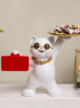 【可贴照片】招财猫玄关钥匙收纳
