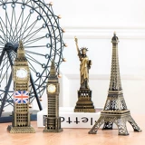 Эйфелева башня модель ретро -шоу Paris Wine Cabinet Television Cabinet Wheel Wheel Wheel Nordic Home