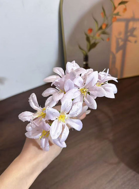 露水花朵氛围感侧边发簪海边发钗