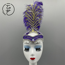 Beijing Yunyi Design Custom Xinjiang Uygur Hair Decoration Art Examination Bell Girls head decoration Decorative Wig Little Braid to Do