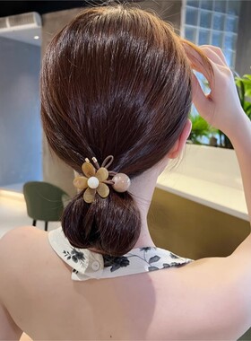 可爱又耐看简约高弹力发圈