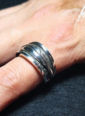 原创手工质感纯银戒指