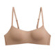 Scarless slightly gathered breathable bra