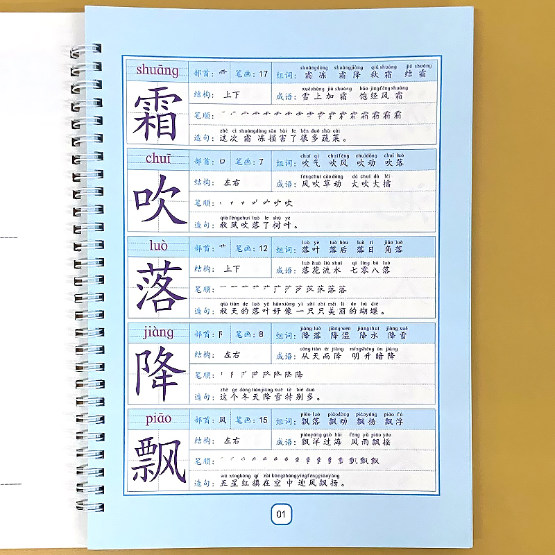 一年级下册1上册语文生字卡片正版小学生早教学习卡汉语识字表写字表书卡一体人教部编版教材同步带拼音认字神器组词造句专项训练 - 图1