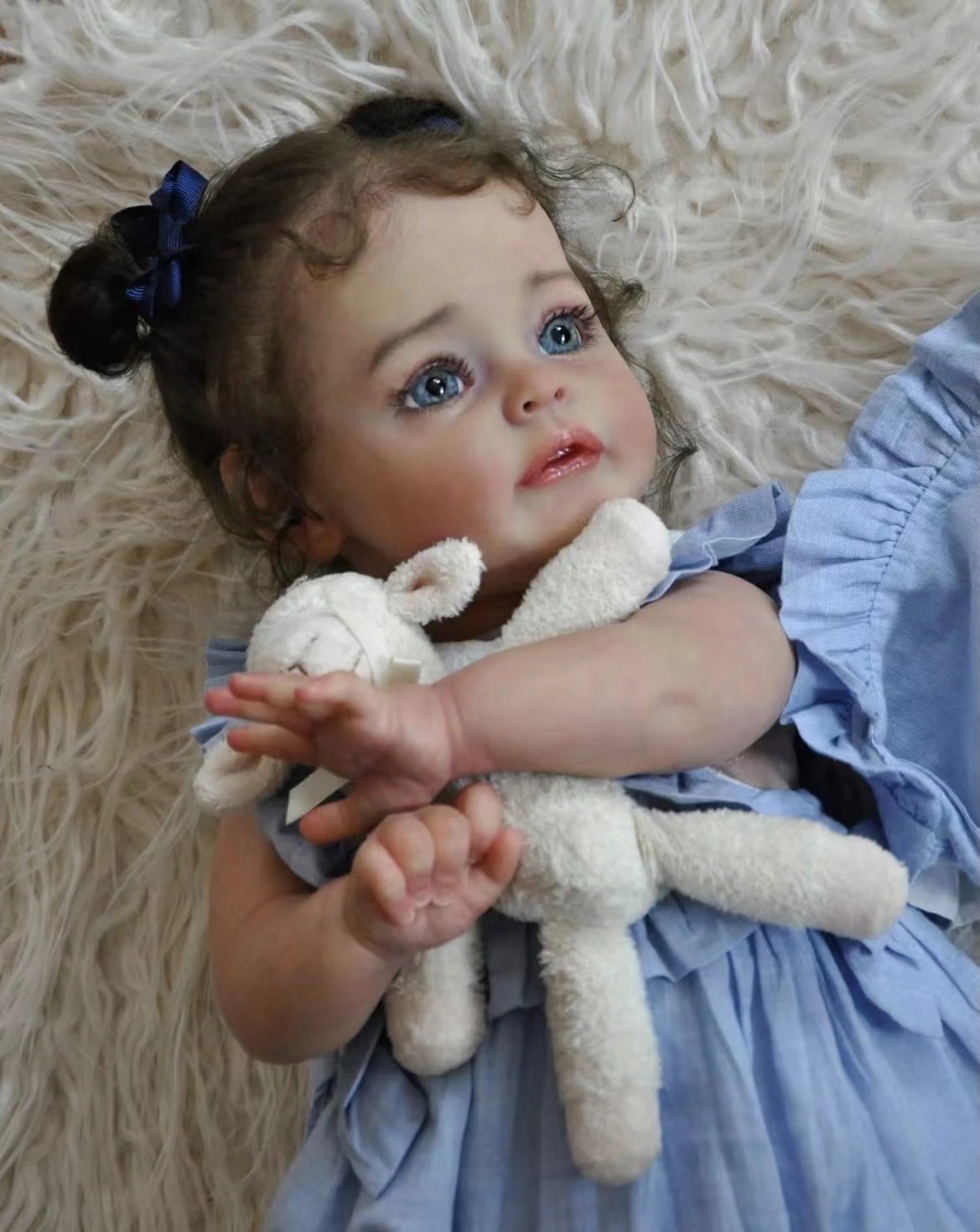 suesue 仿真重生娃娃布身 Reborn doll 重生娃娃跨境外贸 - 图0