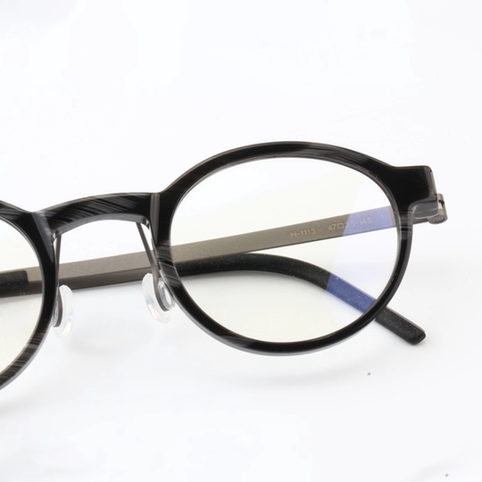 超轻复古眼镜近视眼镜框男简约圆框镜框配蓝光近视片纹路板材1113