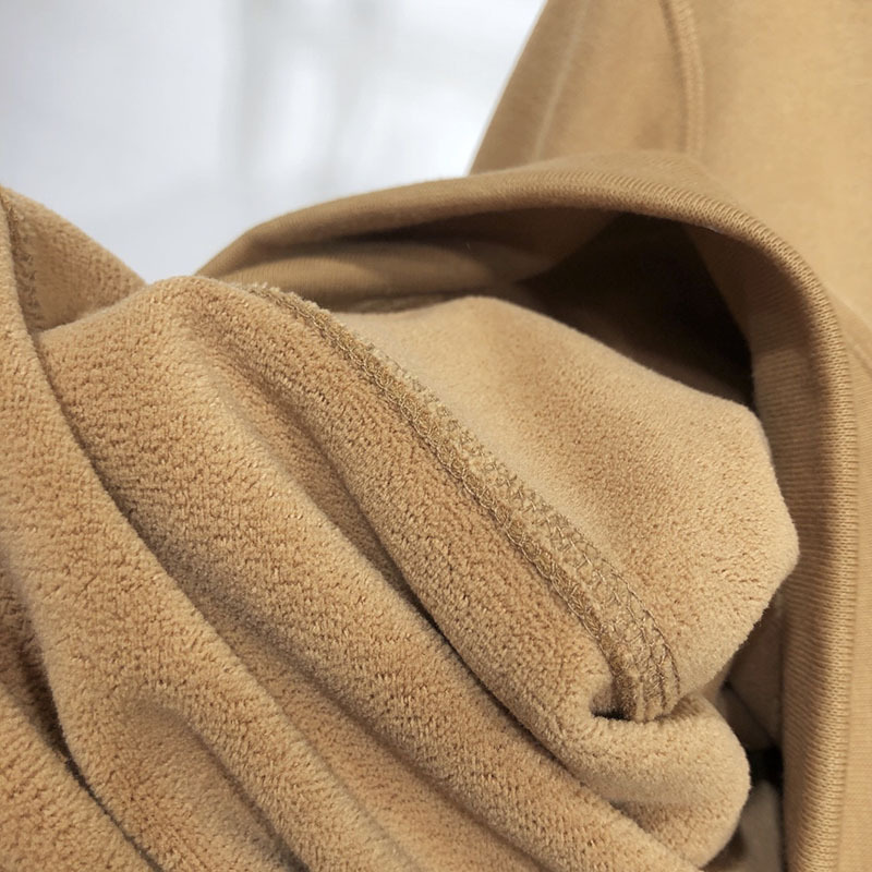 高品 秋冬刺绣马球加绒连帽卫衣女休闲百搭套头帽衫情侣纯色上衣 - 图3